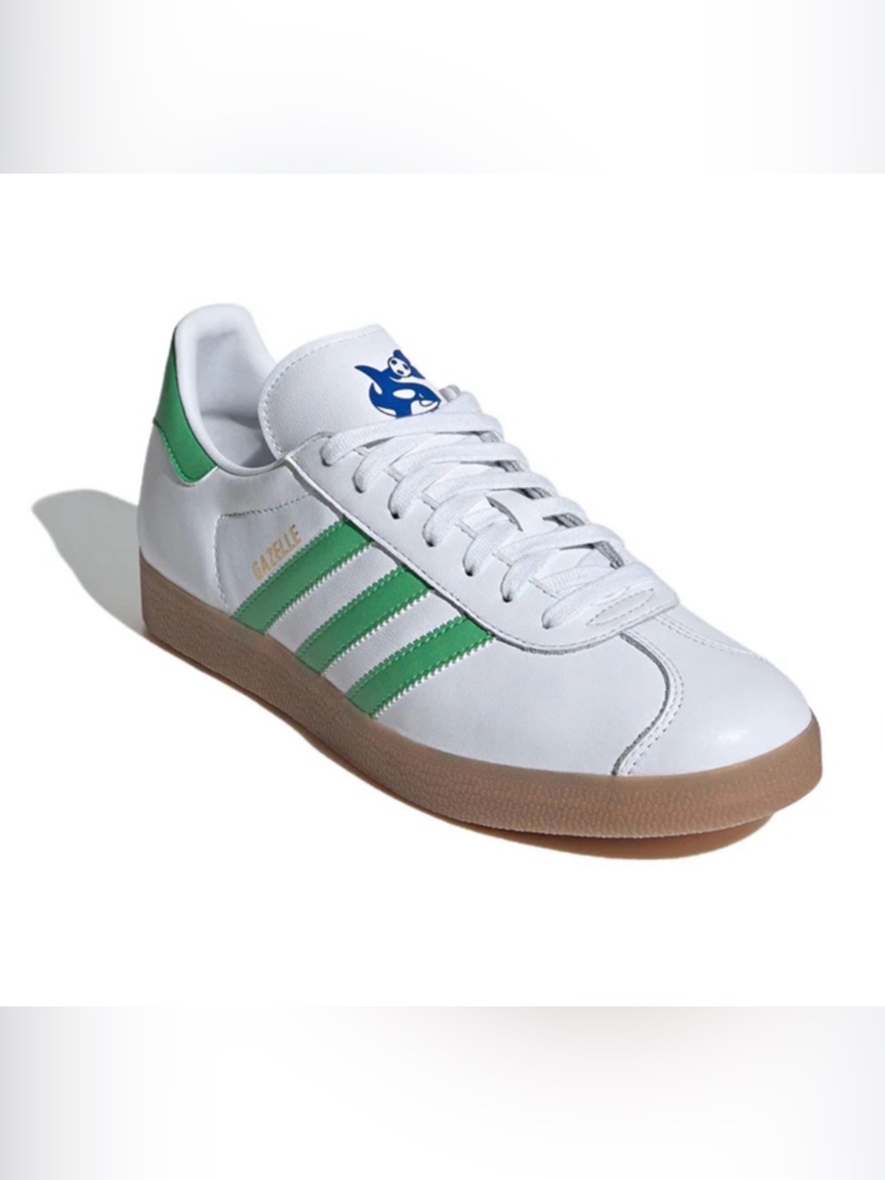 Adidas Originals Men's Seattle Sounders FC Gazelle Shoes, White/Green 7 M/9 Wmn